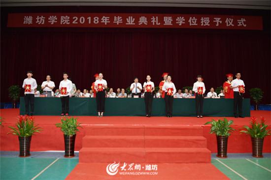 濰坊學院2018年畢業典禮暨學位授予儀式舉行